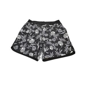 Lands End Swim Shorts Women 24W Floral Stretch Comfy Quick Dry Tropical Beach